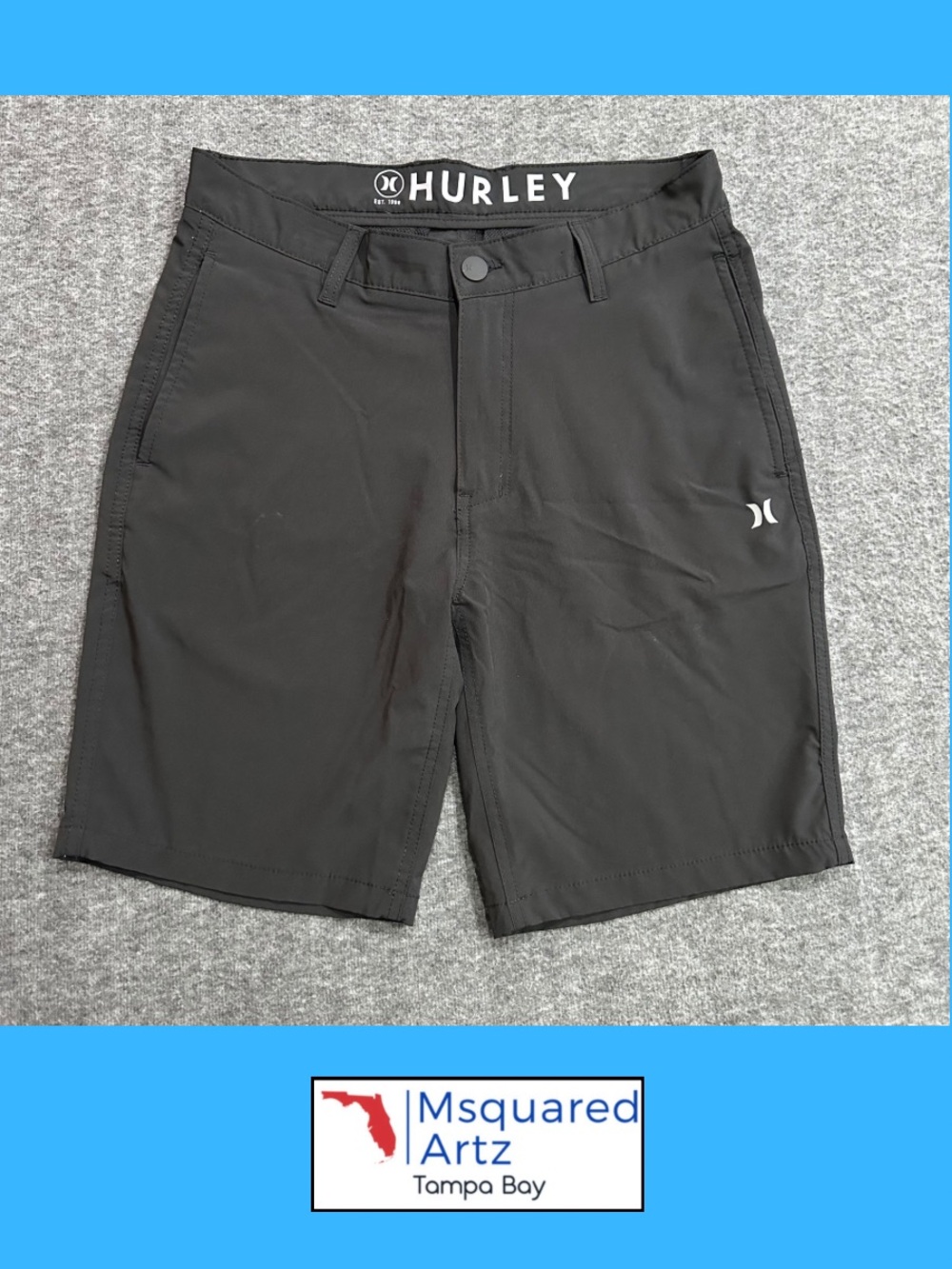 Hurley Men's Black Hybrid Walk Shorts Size 30 Stretch Performance